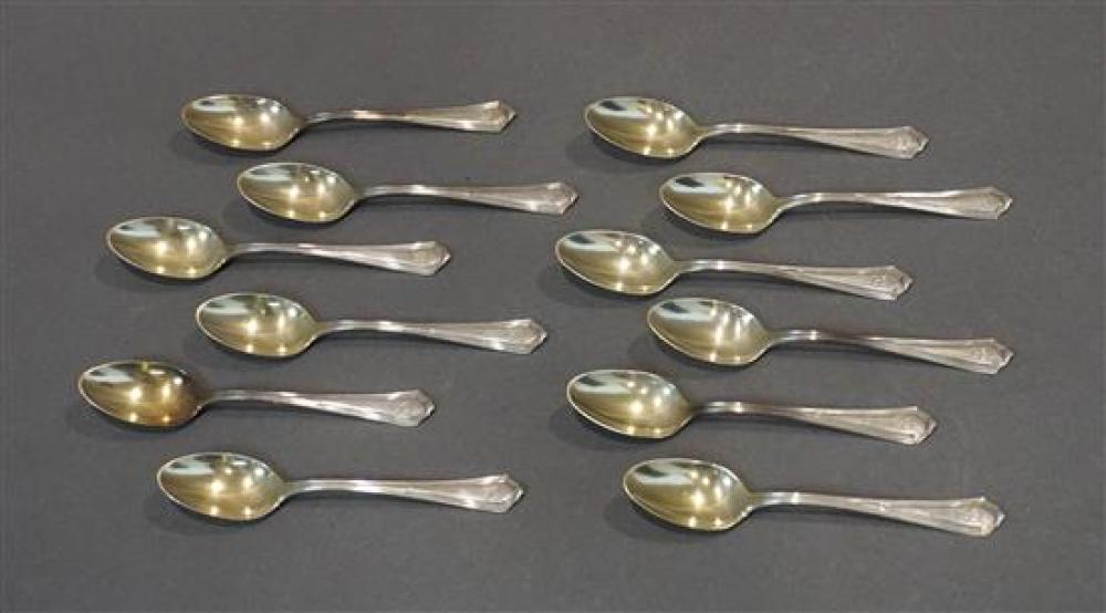 TWELVE GORHAM PARTIAL GILT STERLING