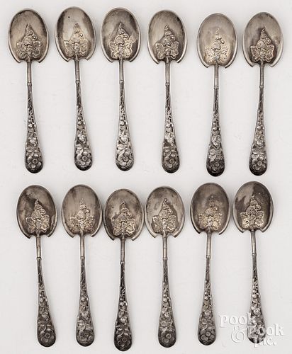 TWELVE GORHAM STERLING SILVER BERRY