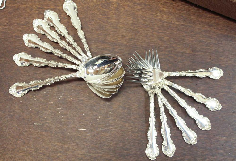 TWELVE GORHAM "STRASBOURG" STERLING