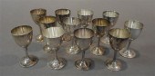 TWELVE HAMMERED SILVER STEM LI