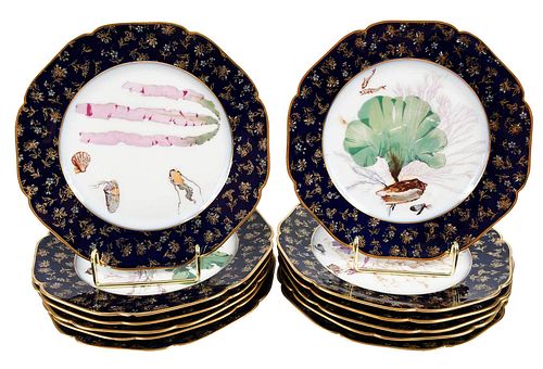 TWELVE HAVILAND & CO. PORCELAIN