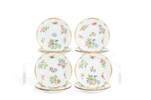 TWELVE HEREND QUEEN VICTORIA DINNER
