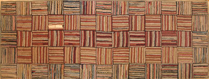 TWELVE HOOKED RUGS Variously worked