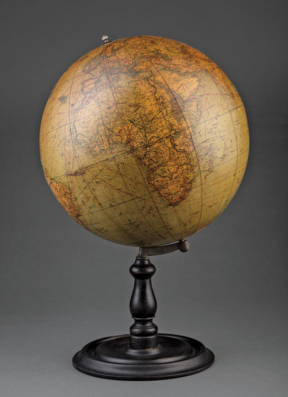 TWELVE-INCH TERRESTRIAL GLOBE BY