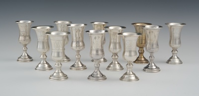 Twelve Judaic Sterling Silver
