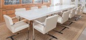 TWELVE KNOLL LEATHER UPHOLSTER