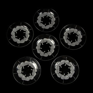 Twelve Lalique Rolleboise Plates