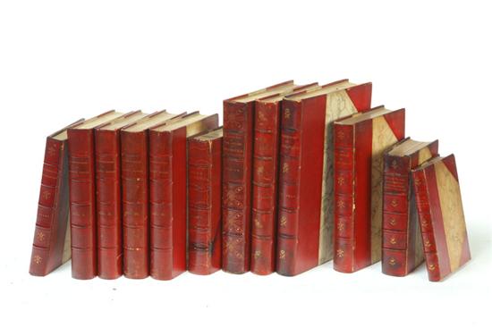 TWELVE LEATHERBOUND VOLUMES. 
