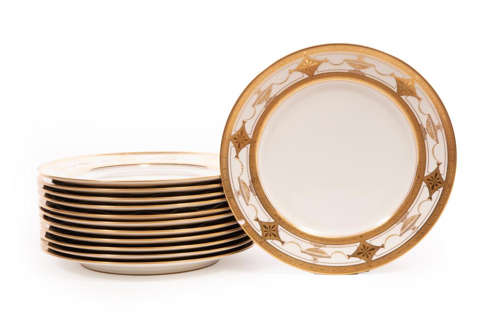 TWELVE LENOX FOR TIFFANY GILT