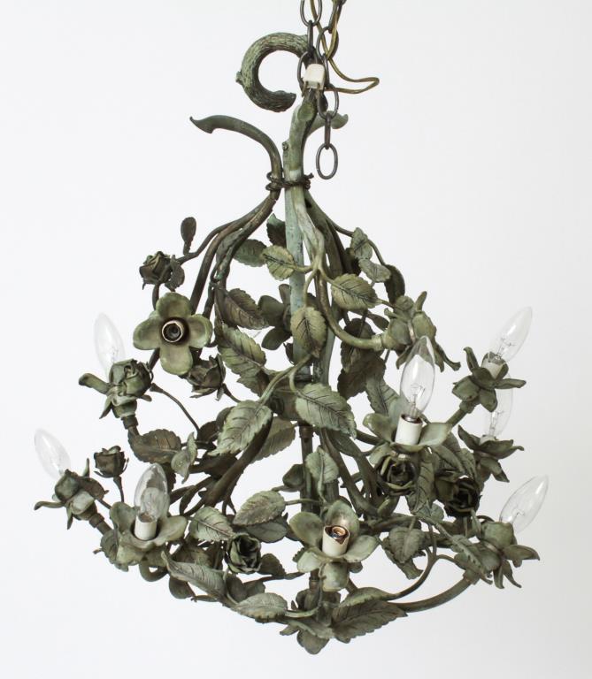 TWELVE-LIGHT PATINATED BRONZE