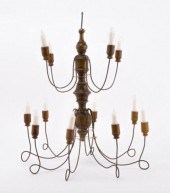 TWELVE LIGHT / TWO-TIER CHANDE