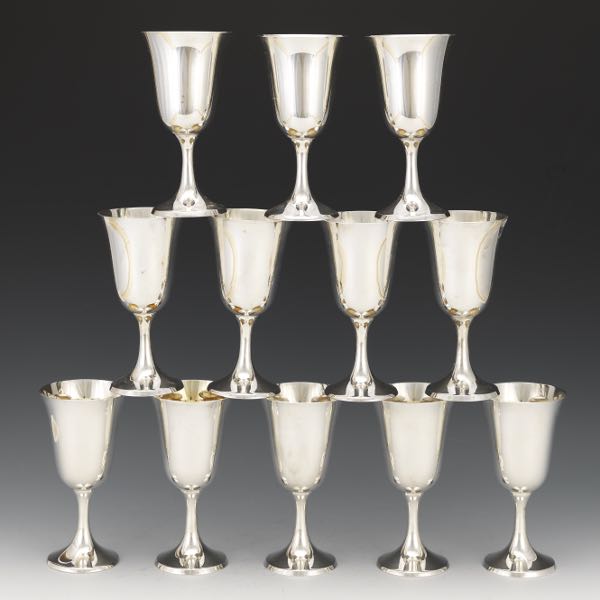 TWELVE MANCHESTER STERLING SILVER