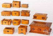 TWELVE MAUCHLINE WARE SOUVENIR