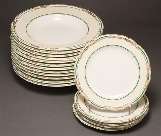 Twelve Minton china soup bowls