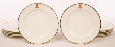 Twelve Minton dinner plates, each