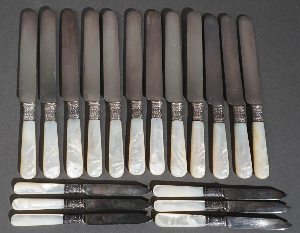 TWELVE MOTHER-OF-PEARL HANDLE