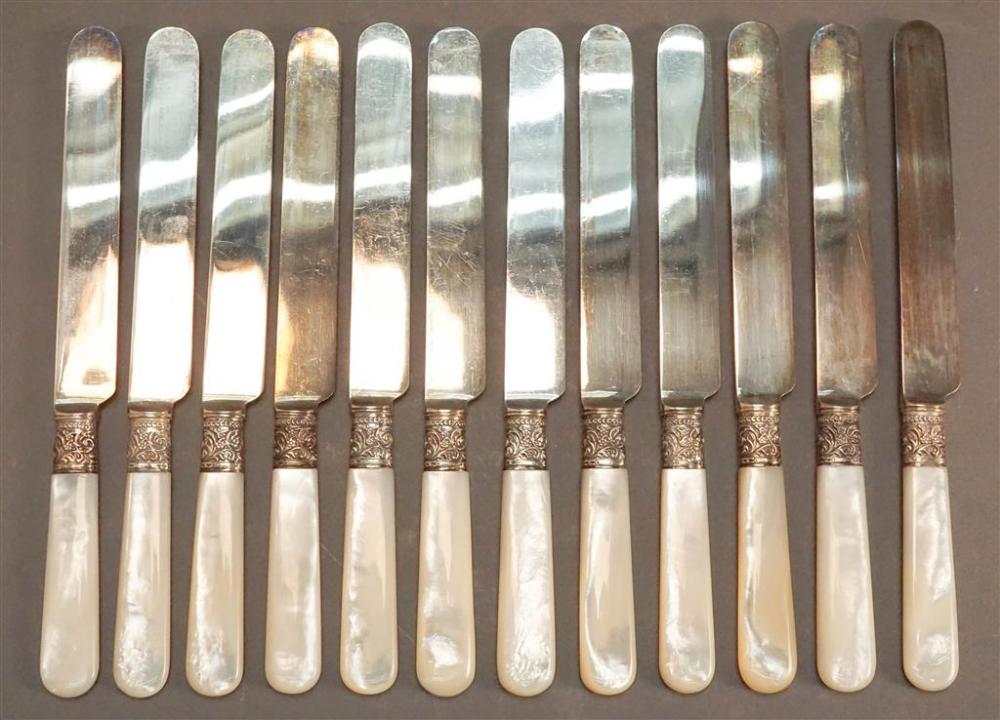 TWELVE MOTHER-OF-PEARL HANDLE