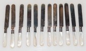 TWELVE MOTHER-OF-PEARL HANDLED
