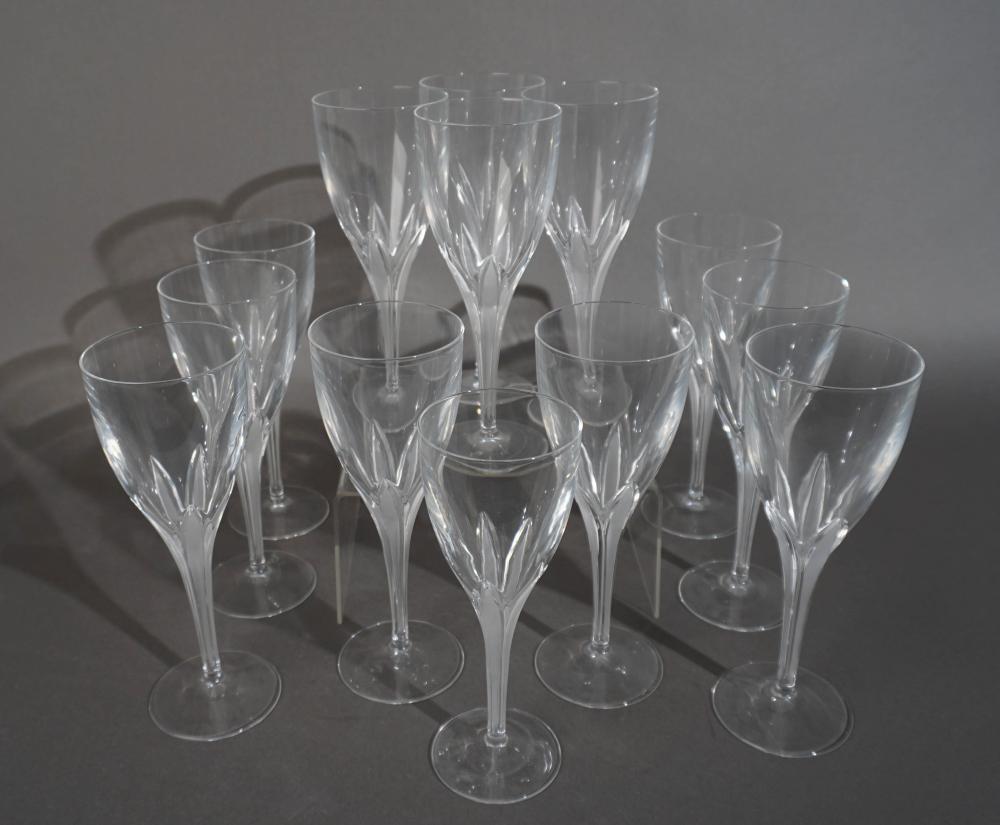 TWELVE PARTIAL FROSTED CRYSTAL