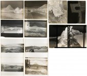 TWELVE PHOTOGRAPHIC GLASS NEGA