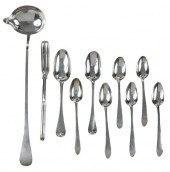 TWELVE PIECES ENGLISH SILVER F
