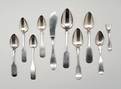 Twelve pieces Georgia coin silver