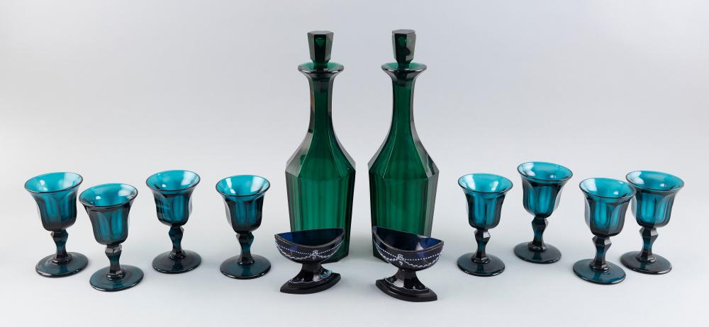 TWELVE PIECES OF ENGLISH BRISTOL