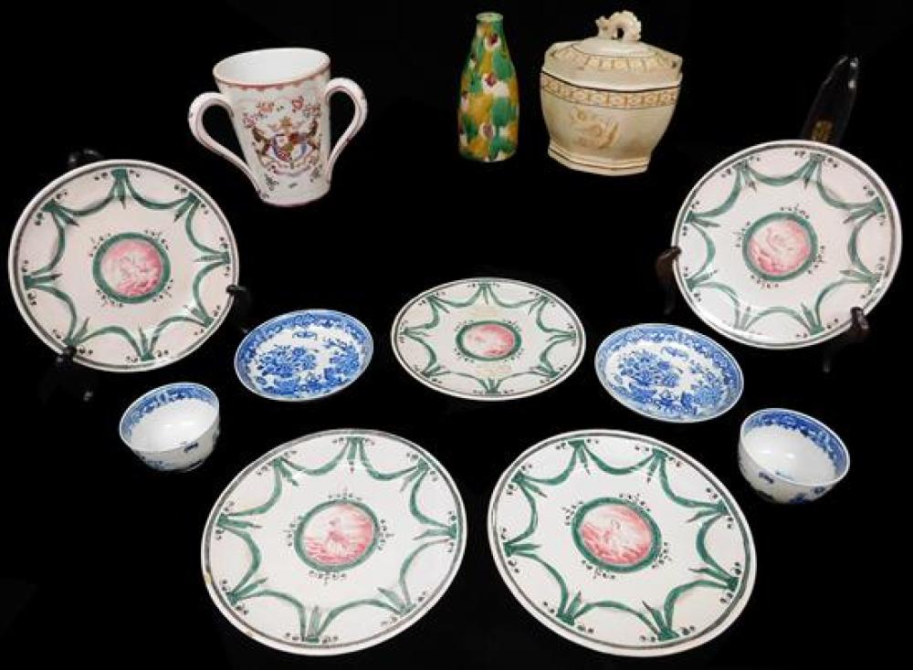 TWELVE PIECES OF ENGLISH SOFT-PASTE