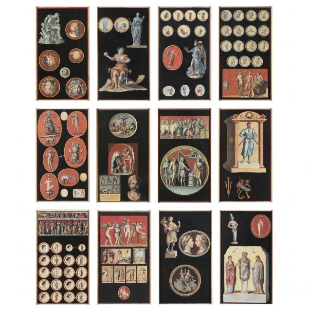 TWELVE PRINTS AFTER SCENES FROM