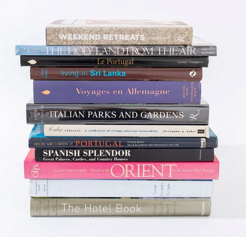 TWELVE REFERENCE BOOKS ON TRAVEL