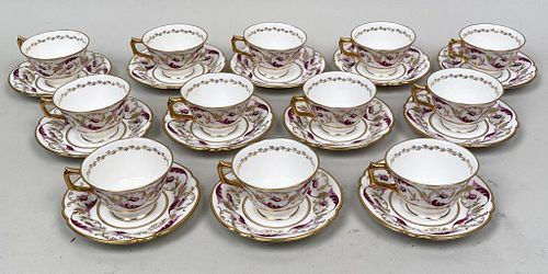 TWELVE ROYAL CROWN DERBY CUPS &