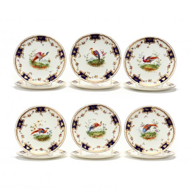 TWELVE ROYAL DOULTON EXOTIC BIRD