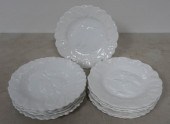 TWELVE SARREGUEMINES MOLDED FR
