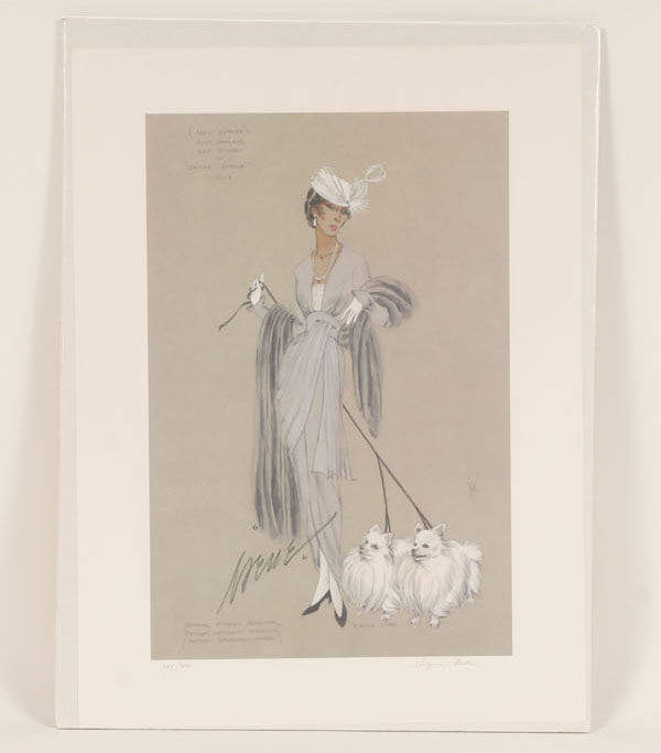 Twelve signed fashion prints from