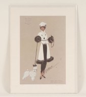 Twelve signed fashion prints f