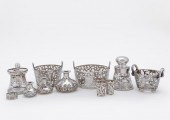 TWELVE SILVER OVERLAY DECORATI