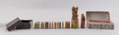 TWELVE SOAPSTONE SEALS 19TH/20