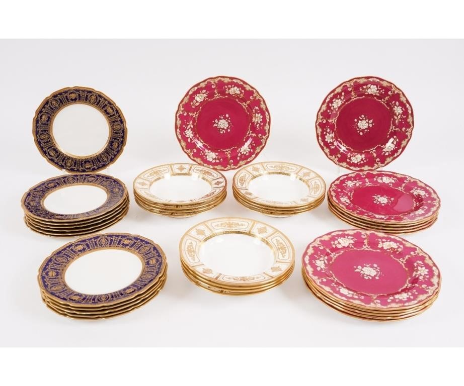 Twelve Spode bone china dessert