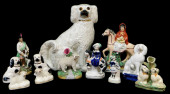 TWELVE STAFFORDSHIRE PORCELAIN