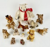 TWELVE STEIFF STUFFED ANIMALS
