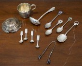 TWELVE STERLING AND SILVER SPO