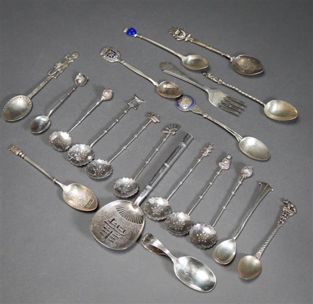 TWELVE STERLING SILVER AND