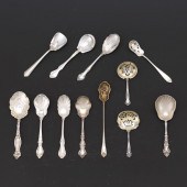 TWELVE STERLING SILVER ASSORTE