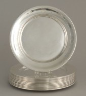 TWELVE STERLING SILVER CHARGER