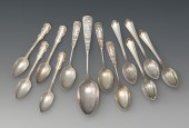 Twelve Sterling Silver Spoons