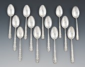 Twelve Sterling Silver Tea Spo