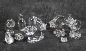TWELVE STEUBEN CLEAR CRYSTAL A