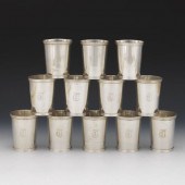 TWELVE STIEFF JULEP CUPS 3 ¾"H