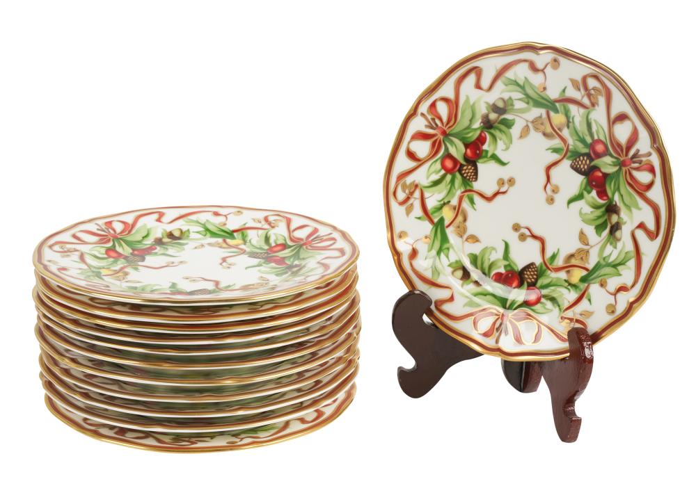 TWELVE TIFFANY AND CO. PORCELAIN