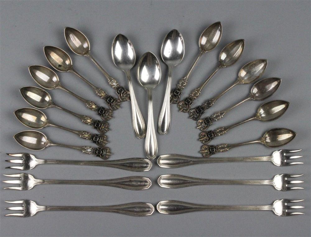 TWELVE TOWLE SILVER MASONIC